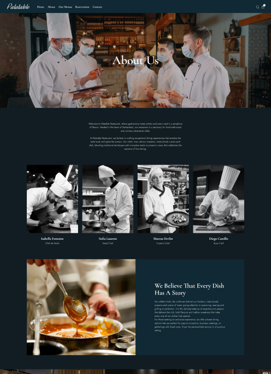 About Us Page