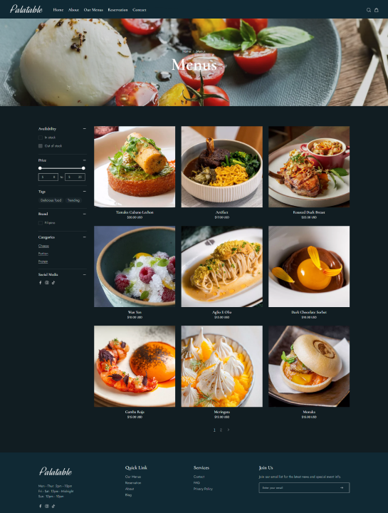 Collection Page