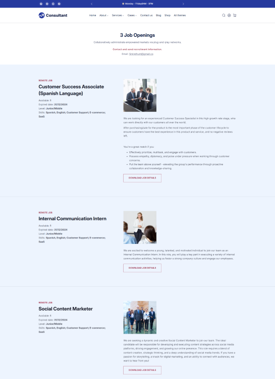 Job Page
