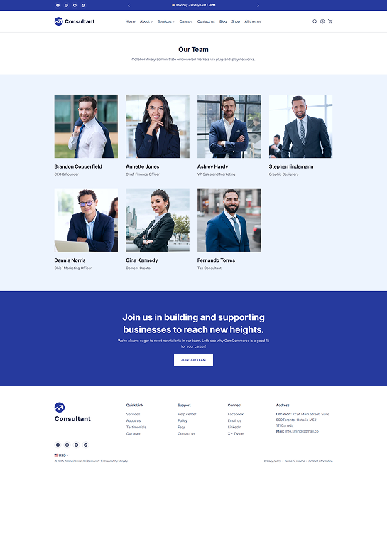Team Page