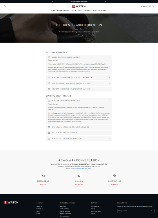 FAQs Page