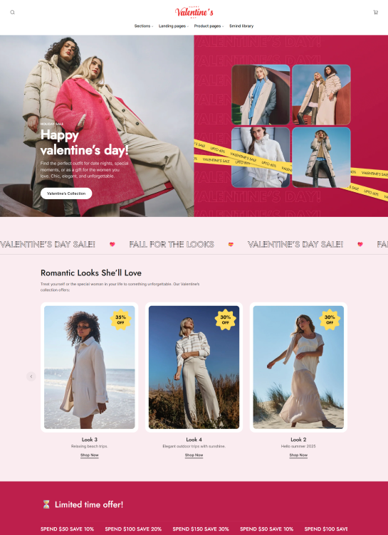 Landing Page Clothing