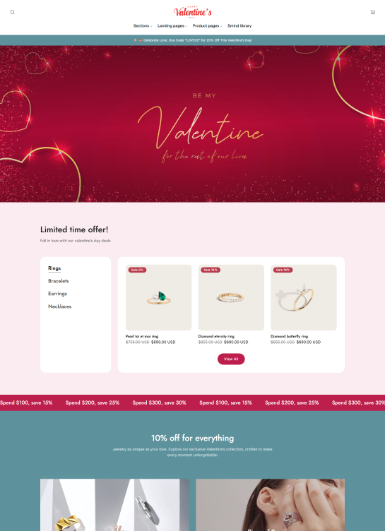 Landing Page Jewelry